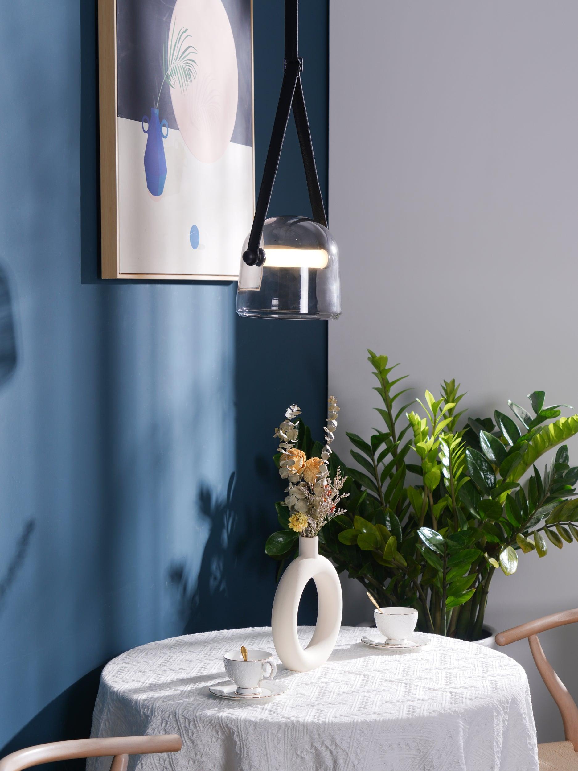 Averisce Leather Industrial Pendant Light - Letslighting