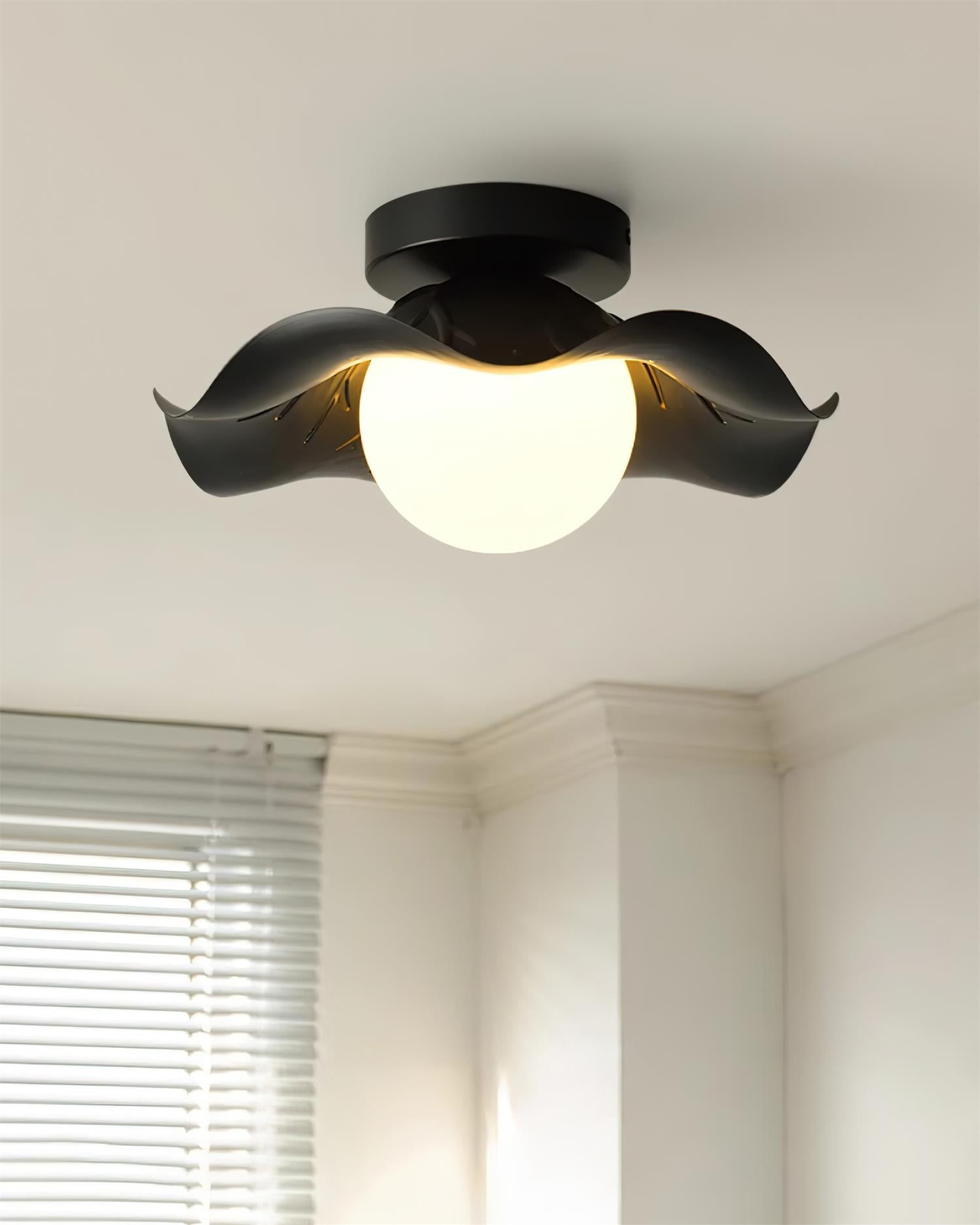 Monae Ceiling Light Petal Shape Globe Modern - Letslighting
