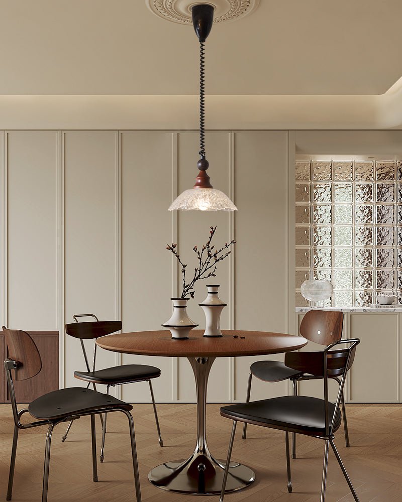 Nydoreth Elegance Vintage Art Wood Pendant Lamp - Letslighting