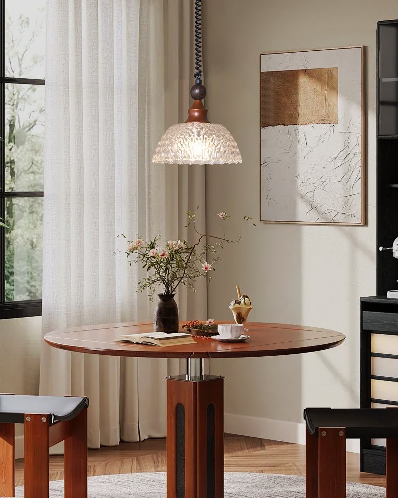 Nydoreth Elegance Vintage Art Wood Pendant Lamp - Letslighting