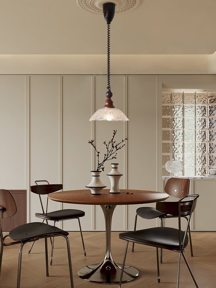 Nydoreth Elegance Vintage Art Wood Pendant Lamp - Letslighting