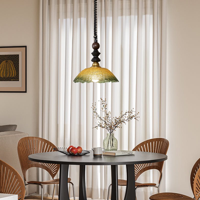 Nydoreth Elegance Vintage Art Wood Pendant Lamp - Letslighting