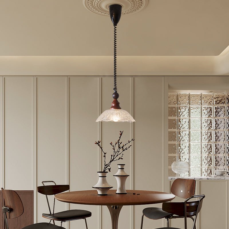 Nydoreth Elegance Vintage Art Wood Pendant Lamp - Letslighting