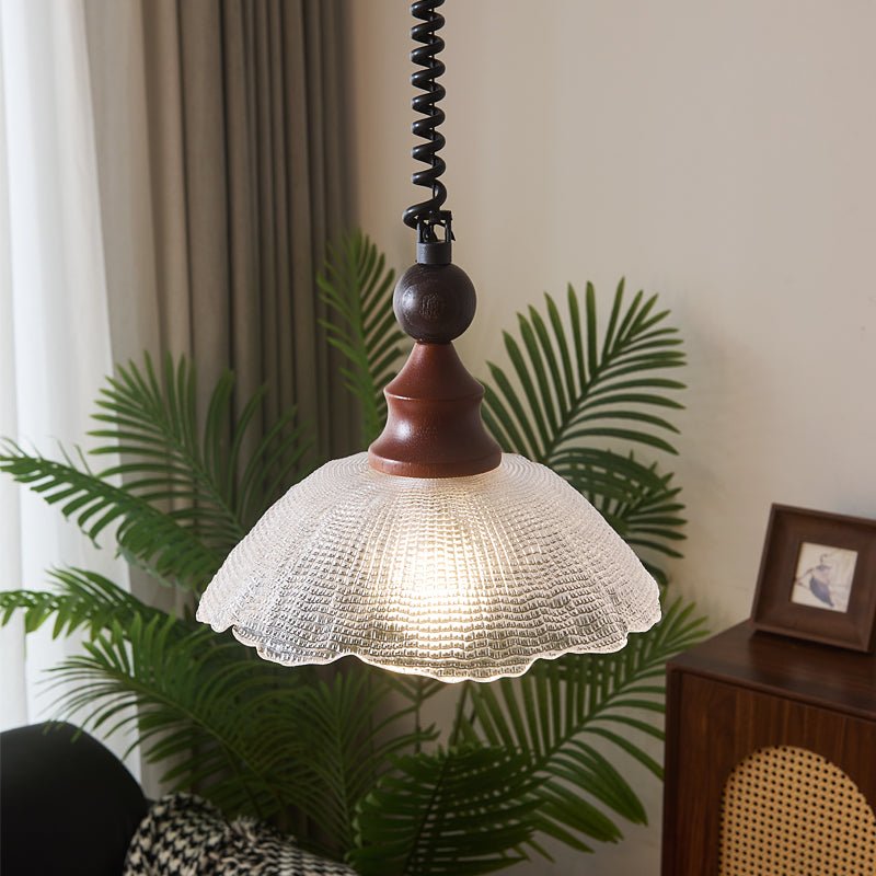 Nydoreth Elegance Vintage Art Wood Pendant Lamp - Letslighting