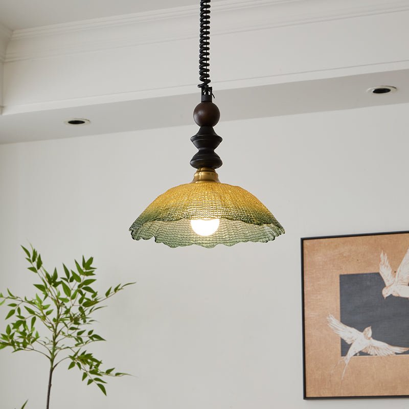 Nydoreth Elegance Vintage Art Wood Pendant Lamp - Letslighting