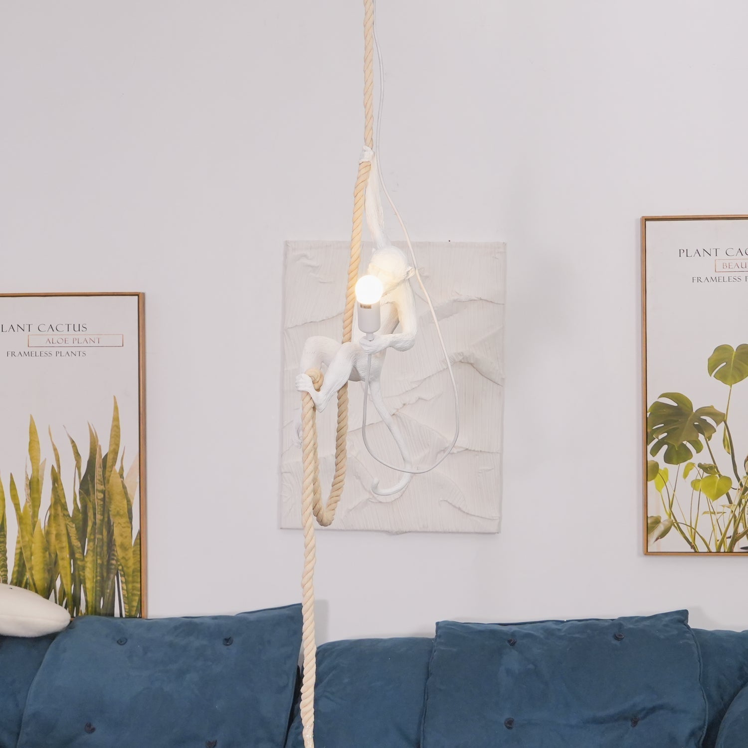 Zalira Resin Rope Artistic Pendant Lamp - Letslighting