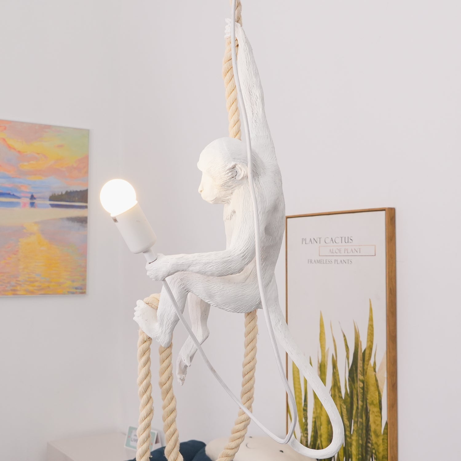 Zalira Resin Rope Artistic Pendant Lamp - Letslighting