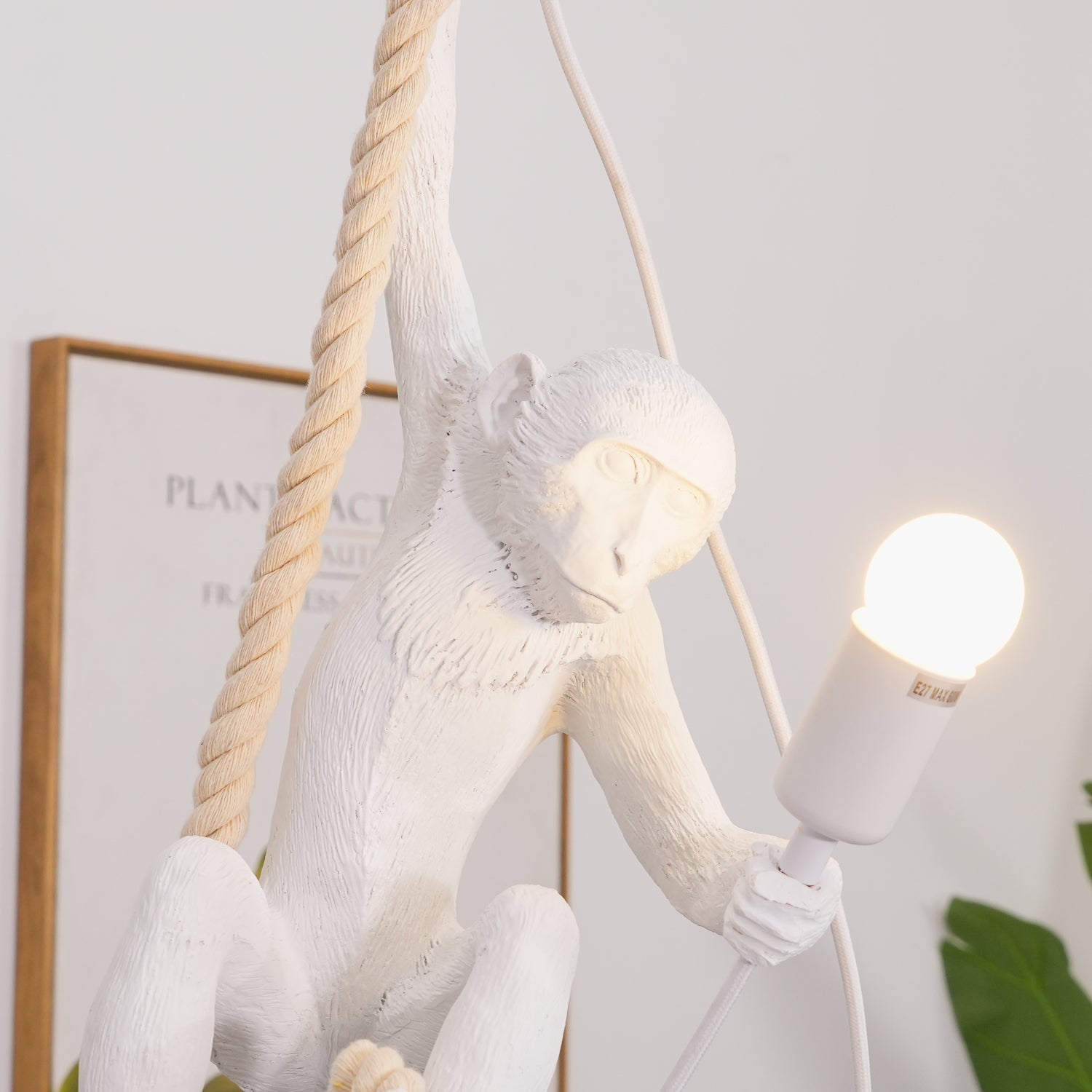 Zalira Resin Rope Artistic Pendant Lamp - Letslighting