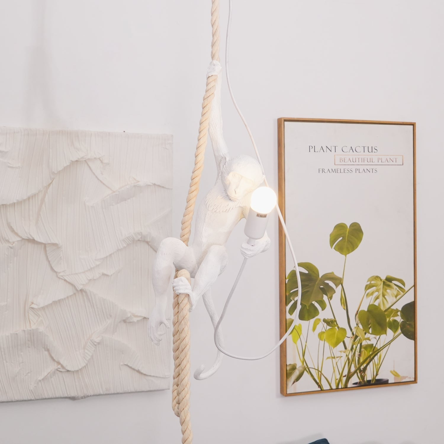 Zalira Resin Rope Artistic Pendant Lamp - Letslighting