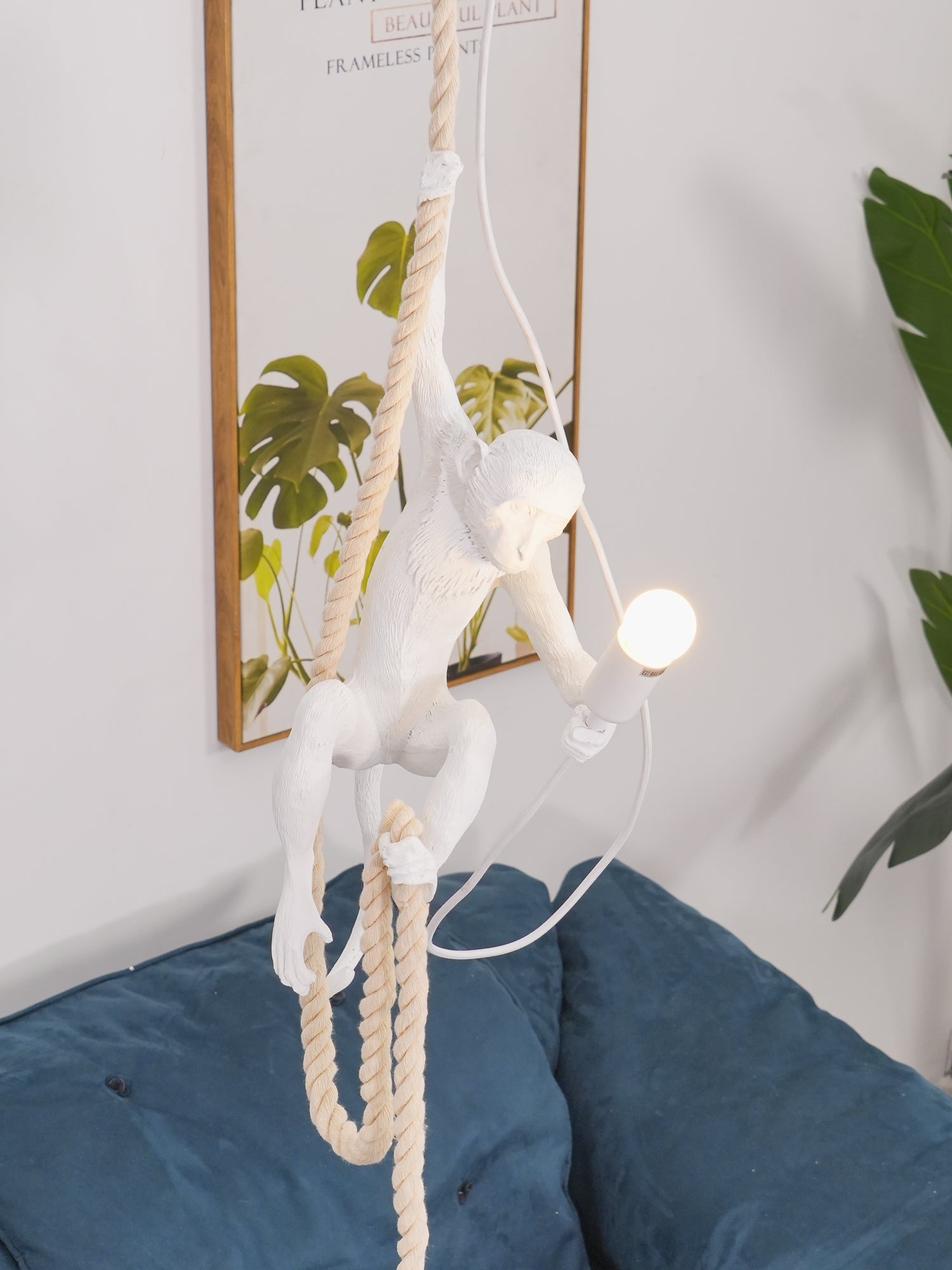 Zalira Resin Rope Artistic Pendant Lamp - Letslighting