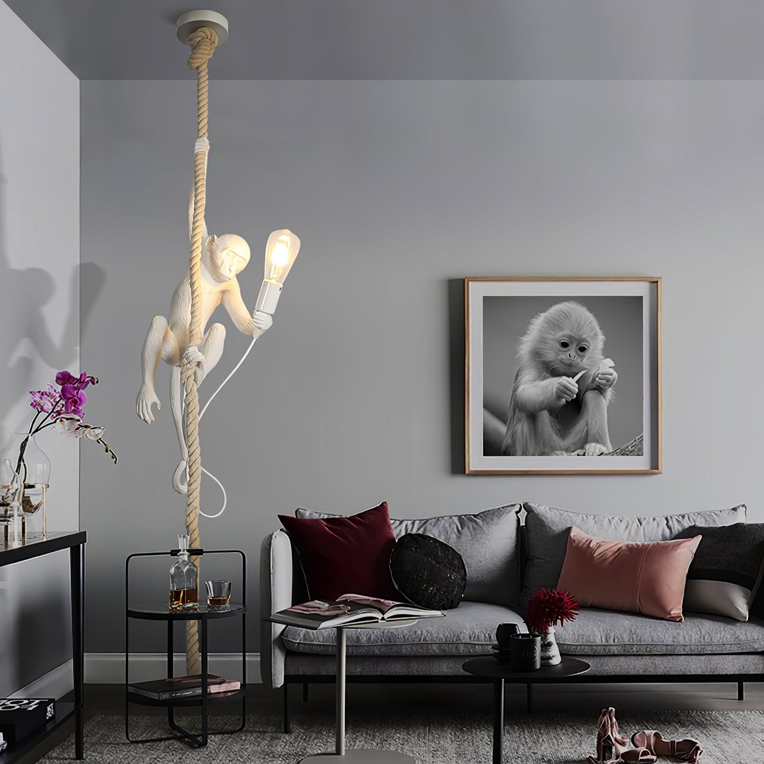 Zalira Resin Rope Artistic Pendant Lamp - Letslighting