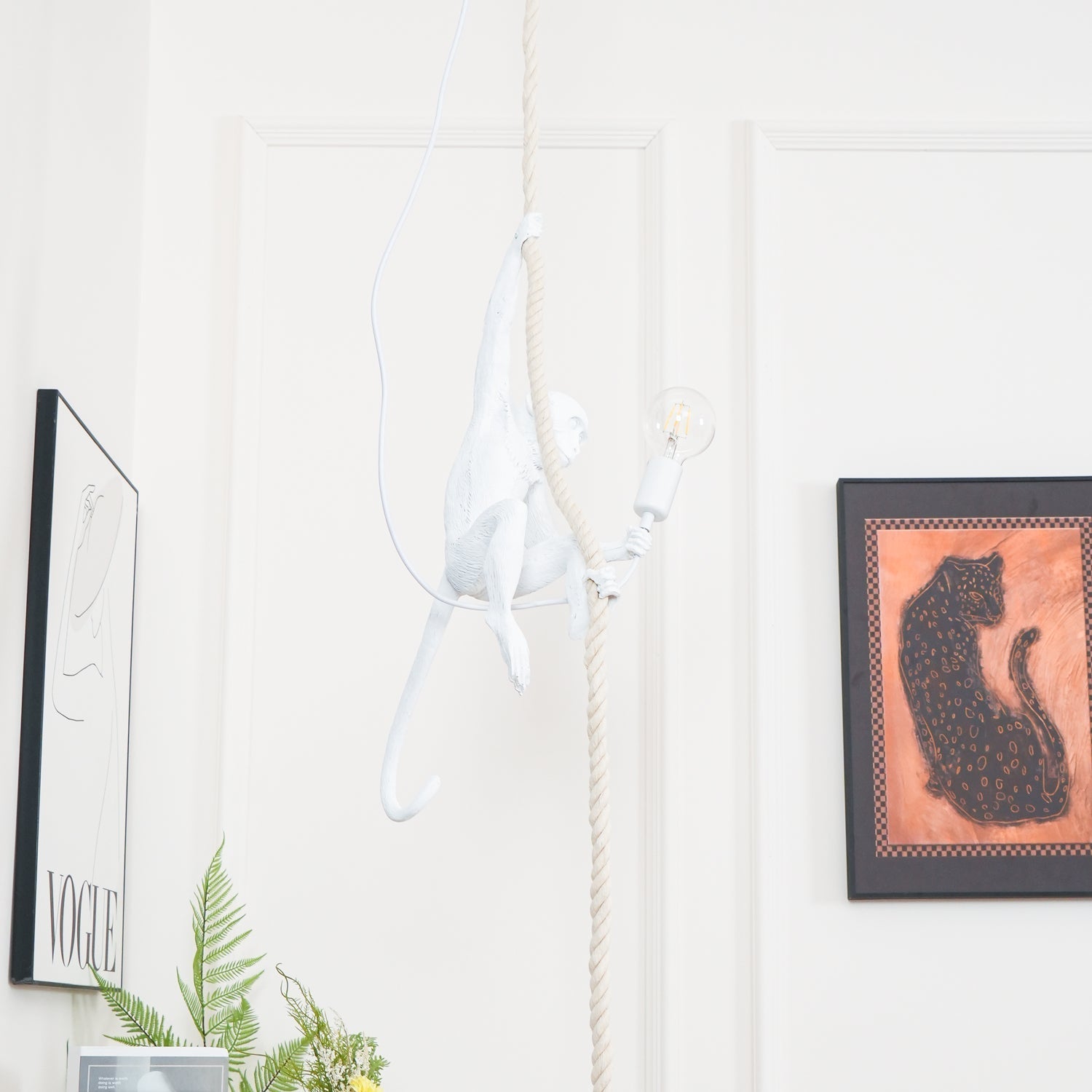 Zalira Resin Rope Artistic Pendant Lamp - Letslighting
