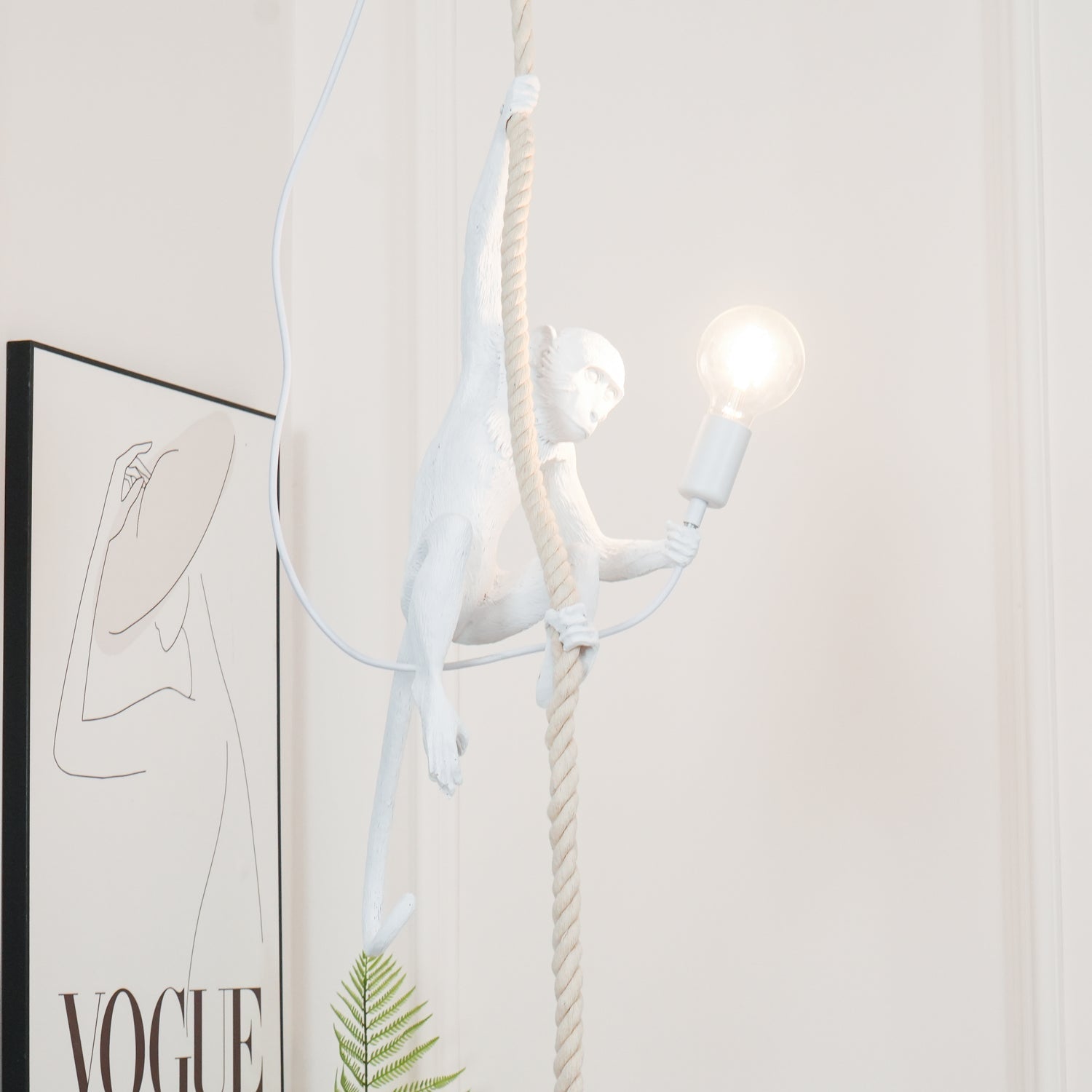 Zalira Resin Rope Artistic Pendant Lamp - Letslighting