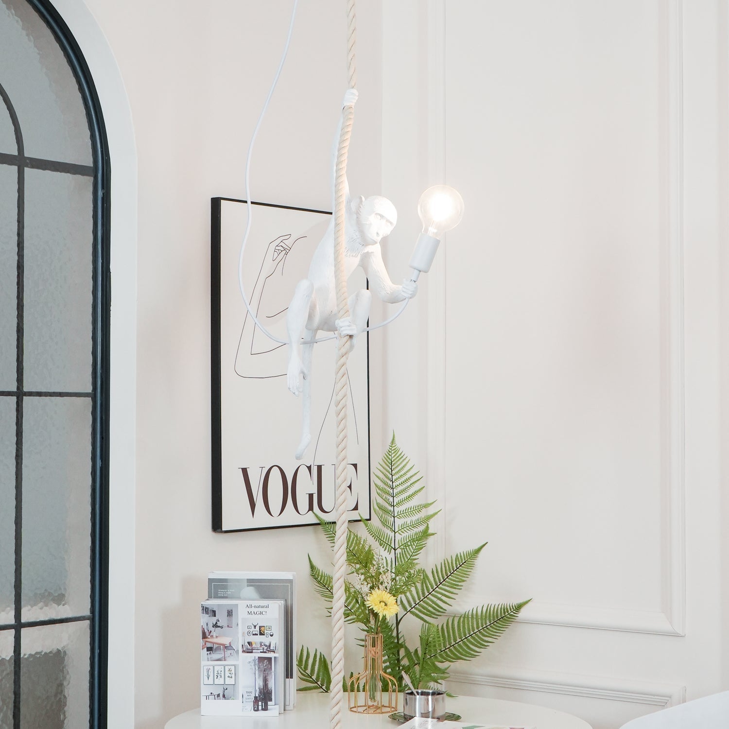 Zalira Resin Rope Artistic Pendant Lamp - Letslighting