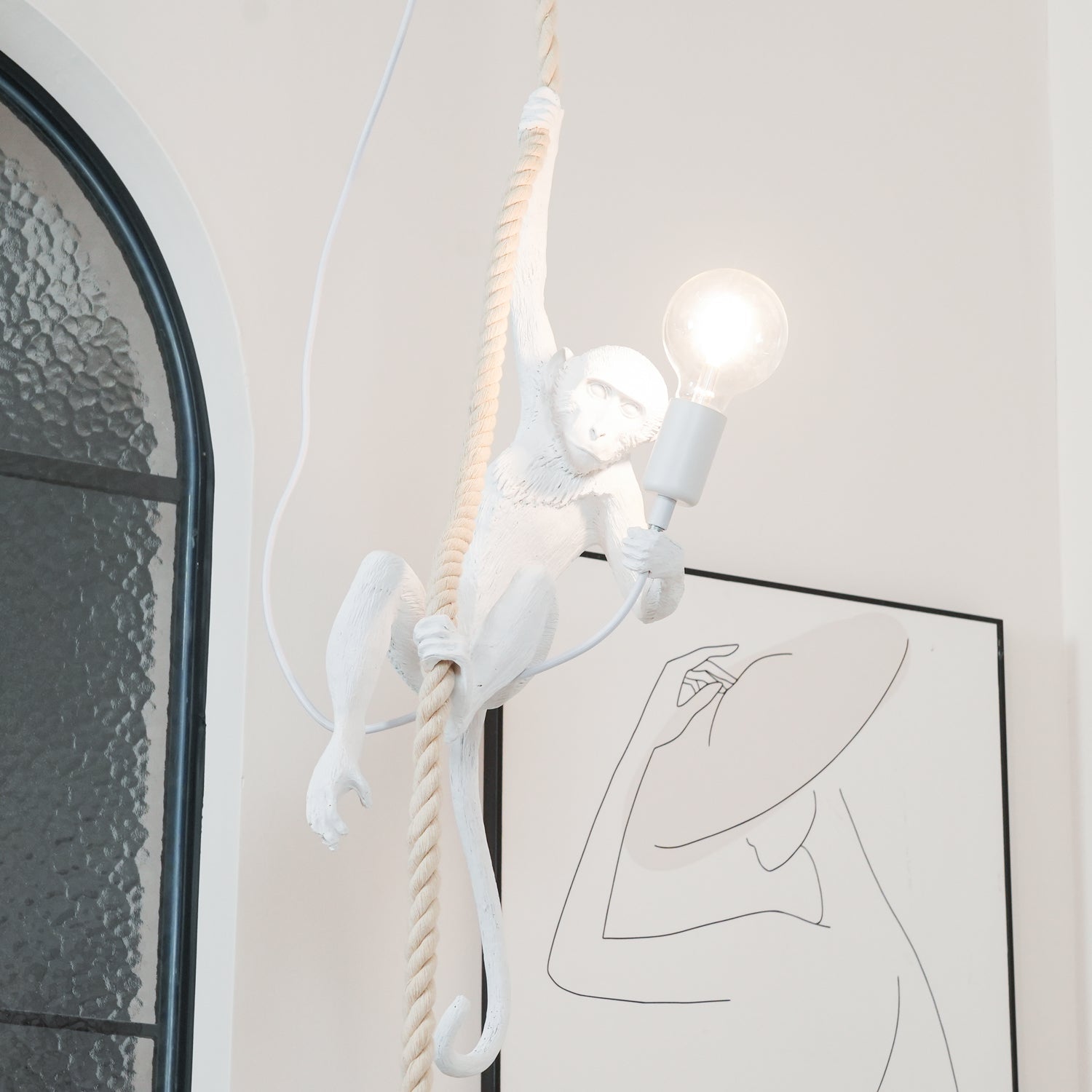 Zalira Resin Rope Artistic Pendant Lamp - Letslighting