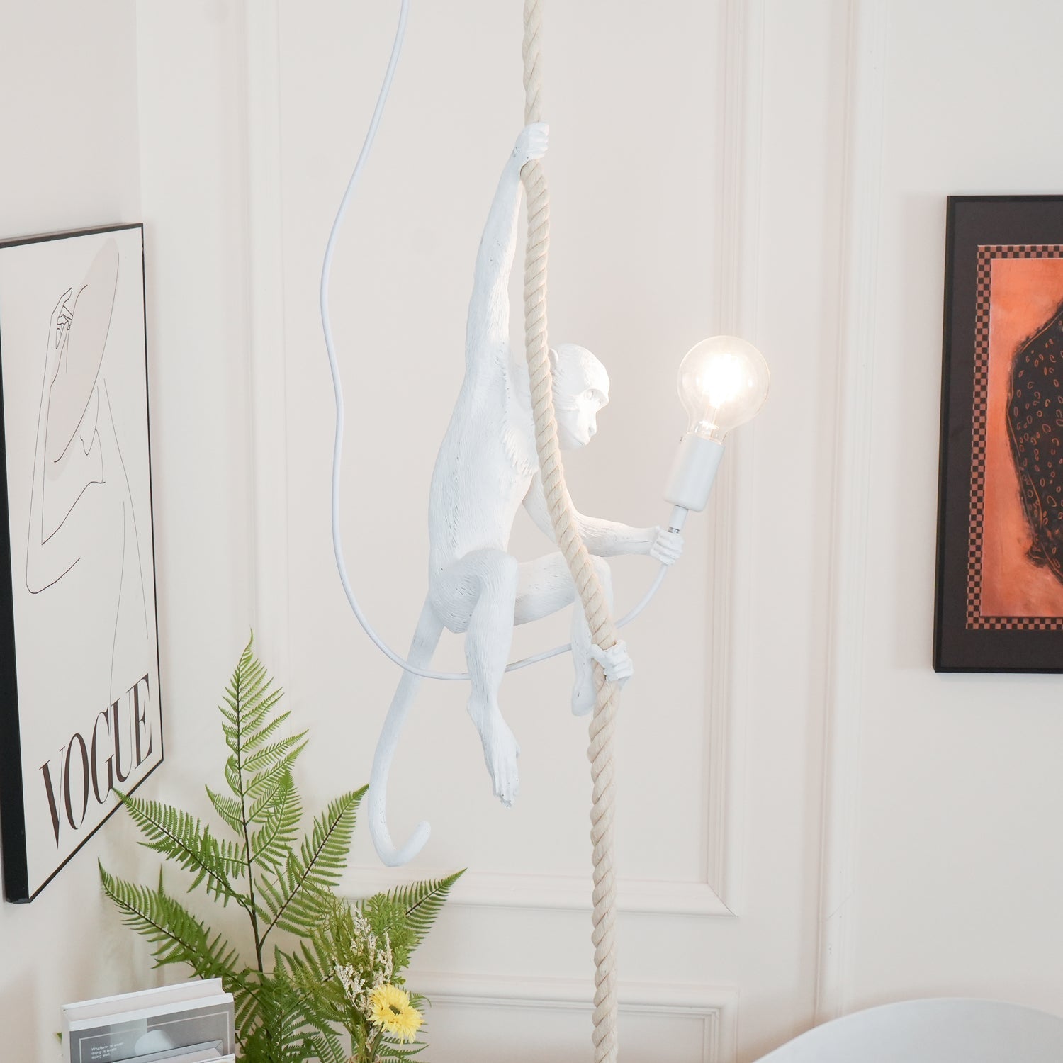 Zalira Resin Rope Artistic Pendant Lamp - Letslighting