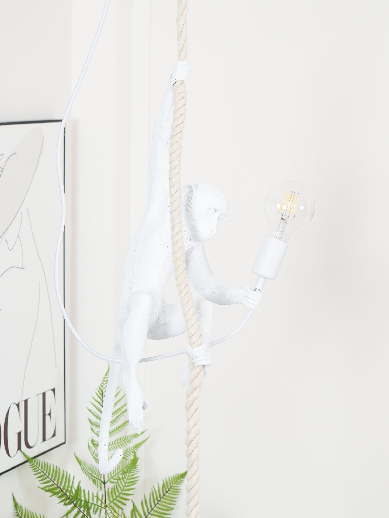 Zalira Resin Rope Artistic Pendant Lamp - Letslighting