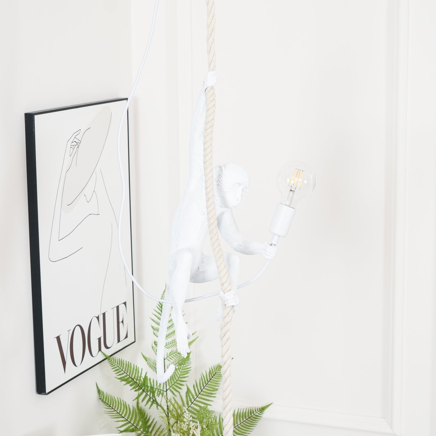 Zalira Resin Rope Artistic Pendant Lamp - Letslighting