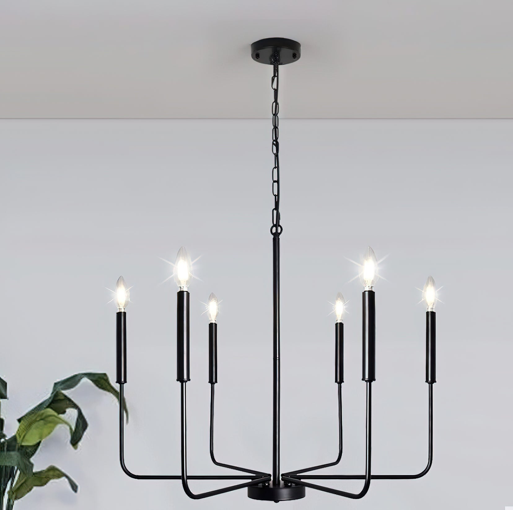 Lustra Chandelier Candle Arm Modern - Letslighting
