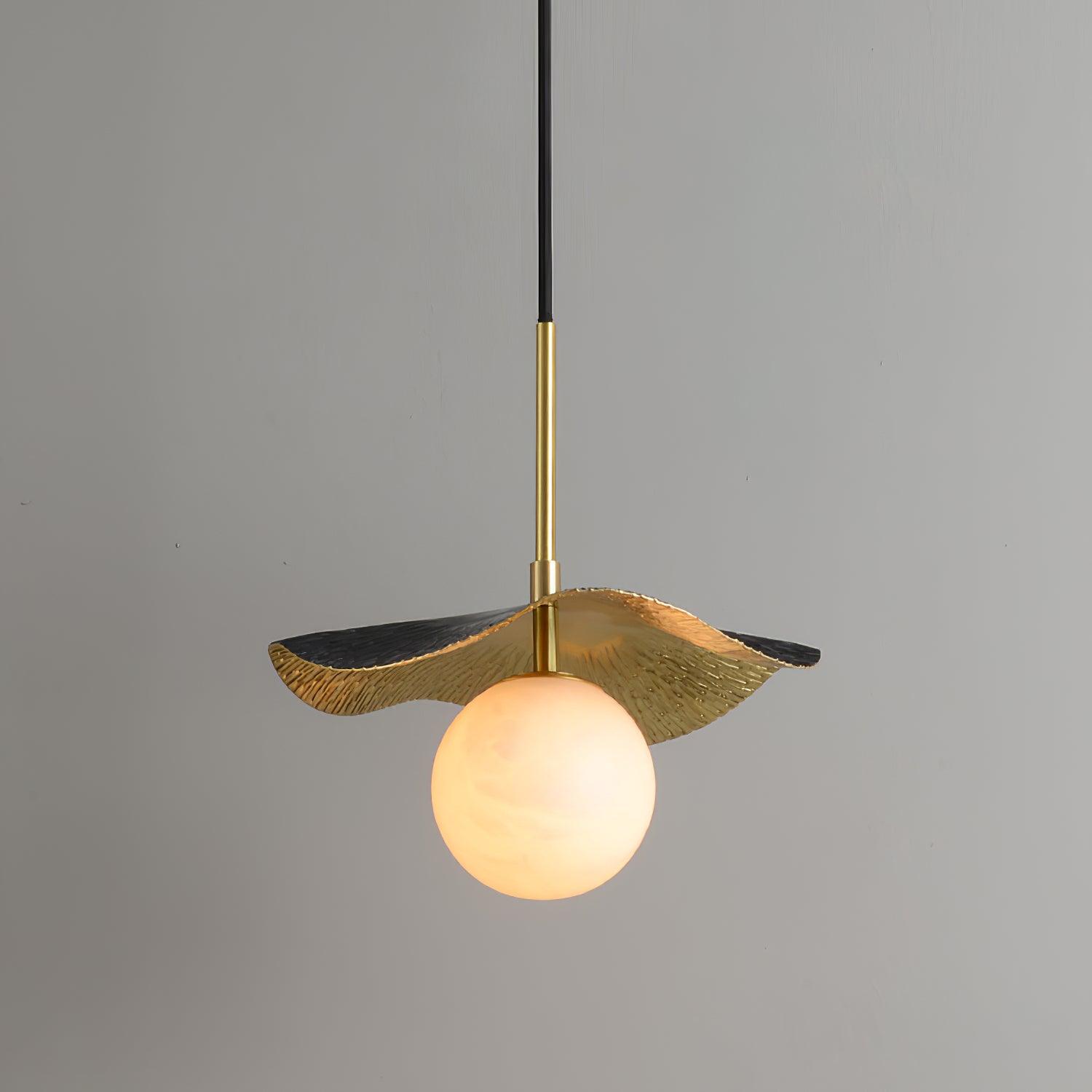 Ivvynen Leaf Canopy Alabaster Pendant Light - Letslighting