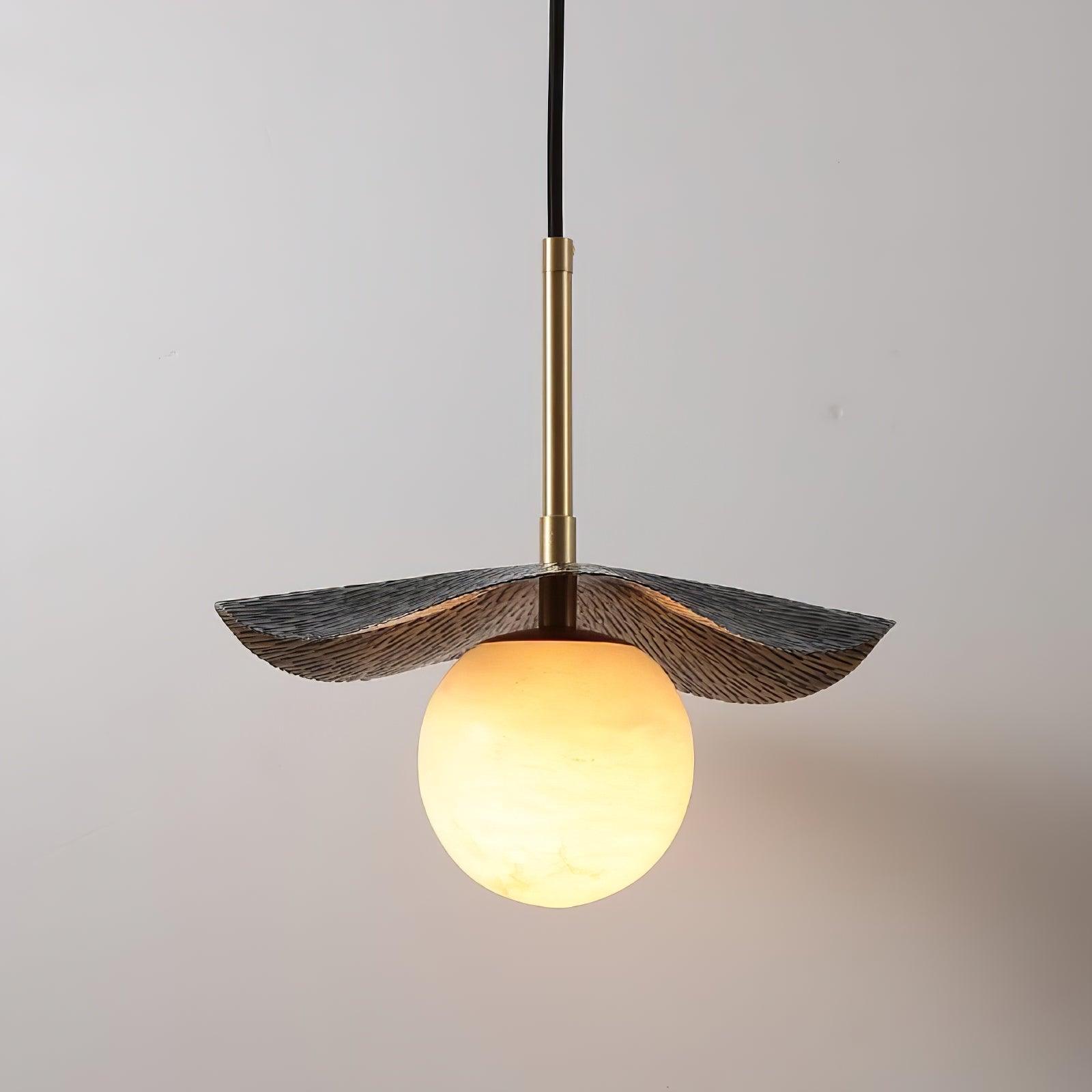Ivvynen Leaf Canopy Alabaster Pendant Light - Letslighting