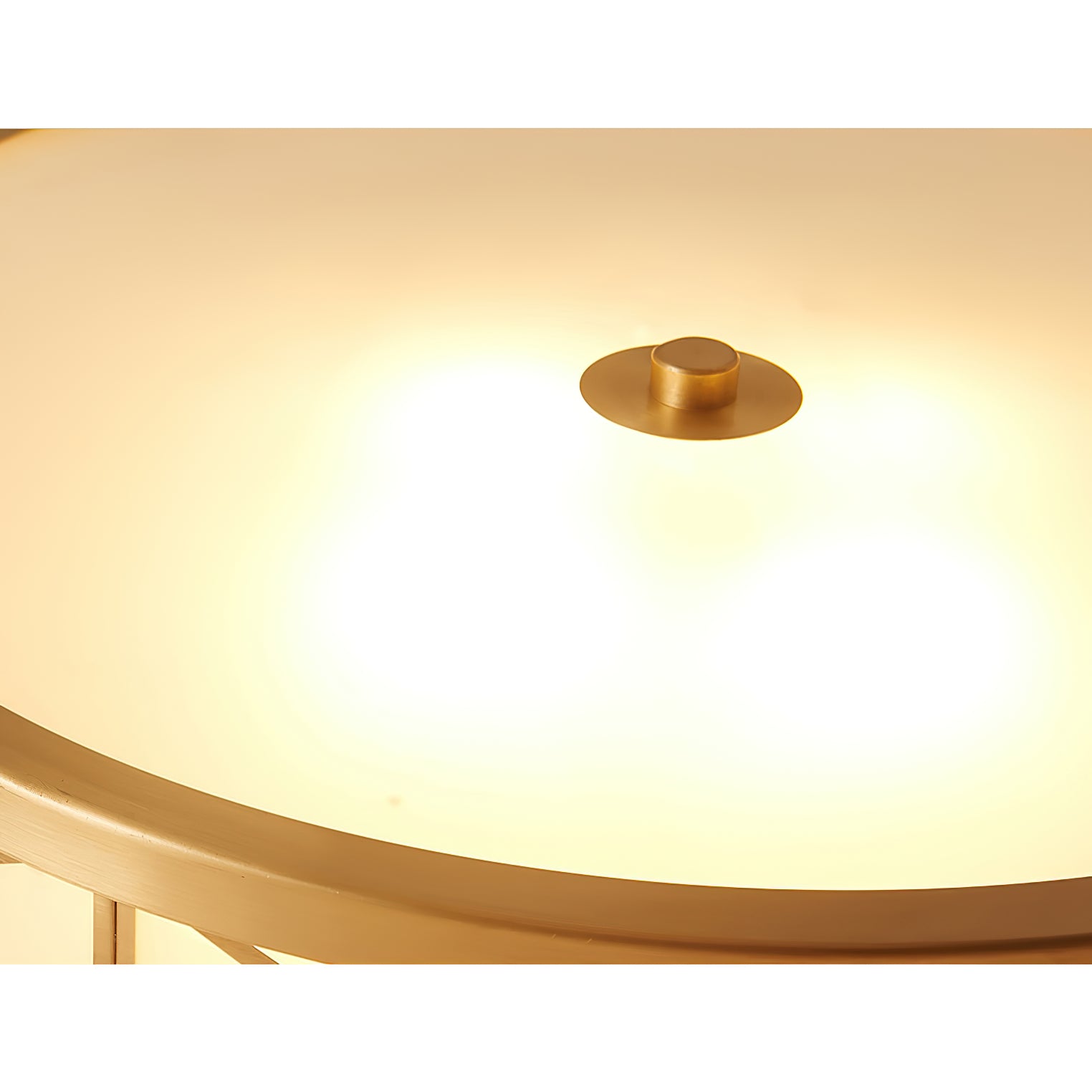 Vovene Modern Minimalist Brass Glass Ceiling Light - Letslighting