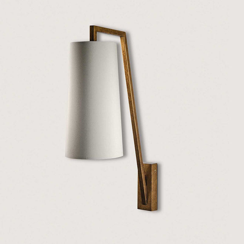 Myvarira Modern Minimalist Brass Fabric Wall Lamp - Letslighting