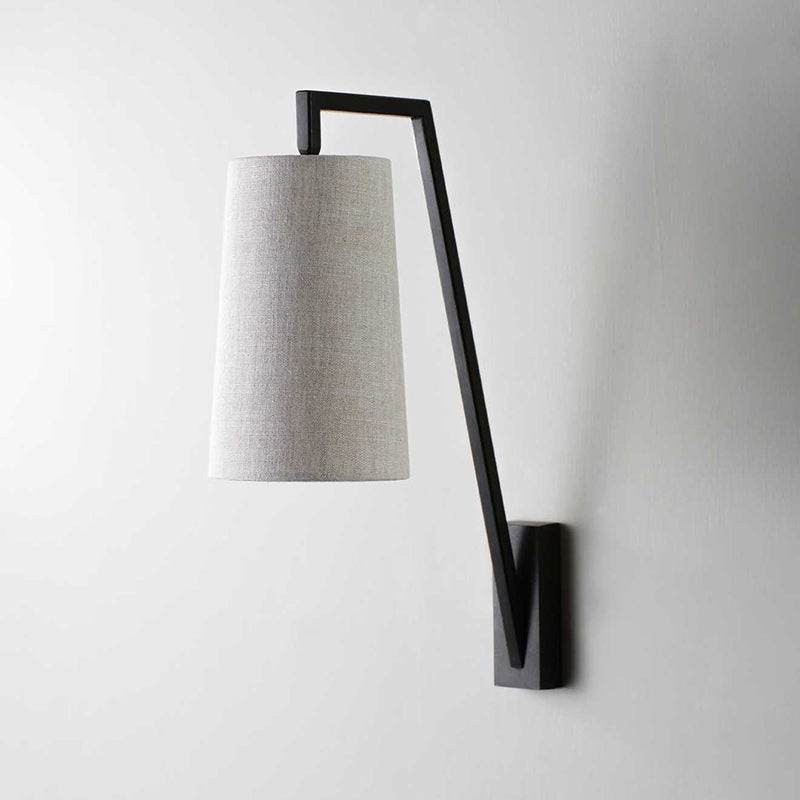 Myvarira Modern Minimalist Brass Fabric Wall Lamp - Letslighting