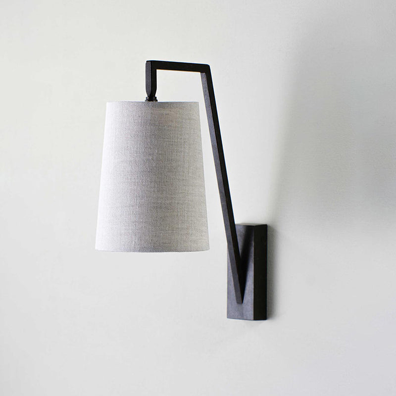 Myvarira Modern Minimalist Brass Fabric Wall Lamp - Letslighting