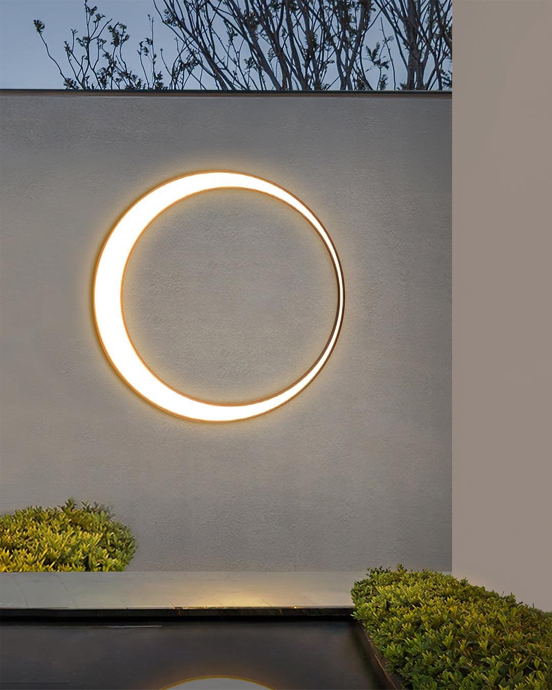 Zathee Circular LED Outdoor Wall Light - Letslighting
