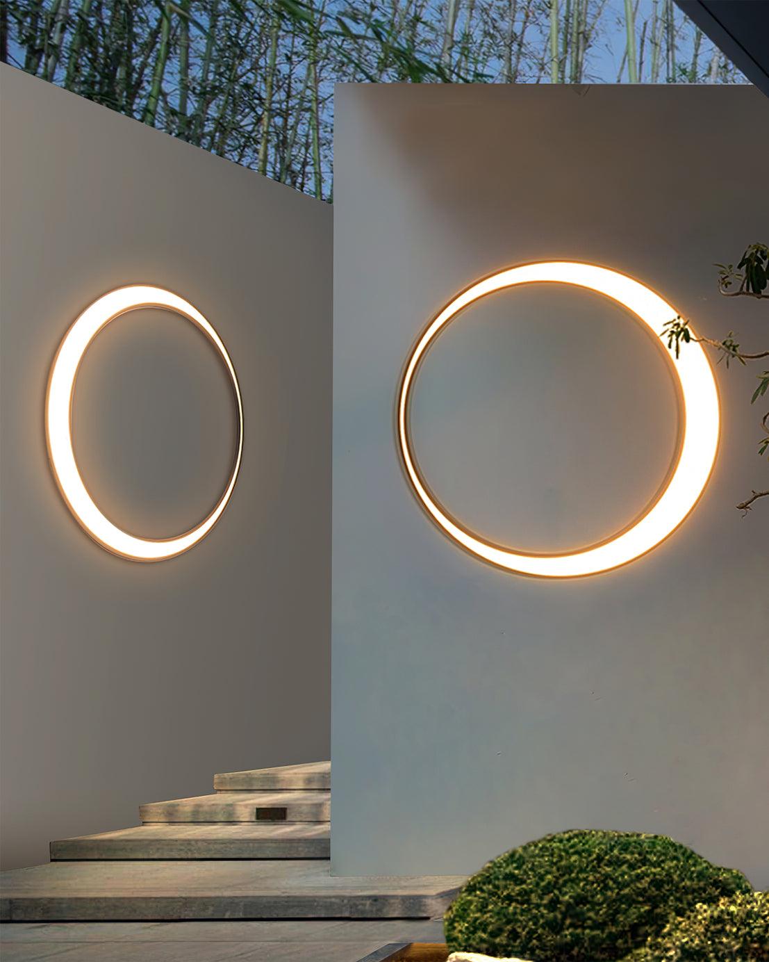 Zathee Circular LED Outdoor Wall Light - Letslighting