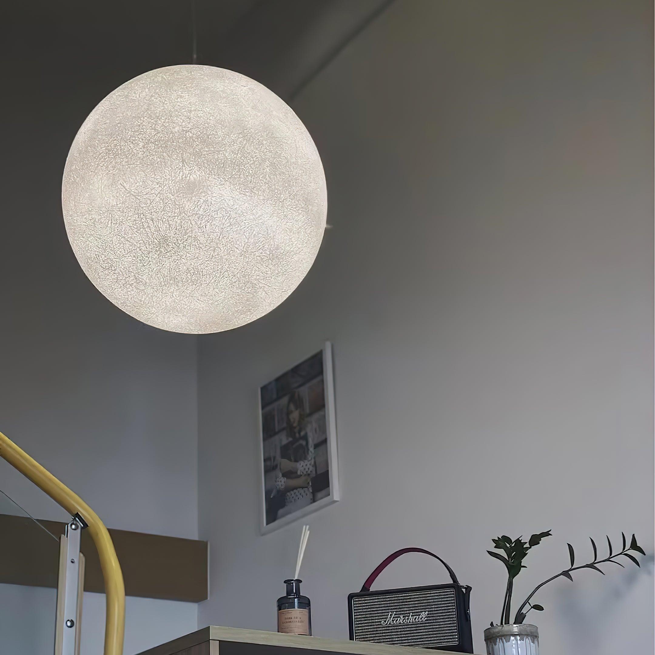 Lustra Pendant Lamp Moon Shaped for Living Room - Letslighting