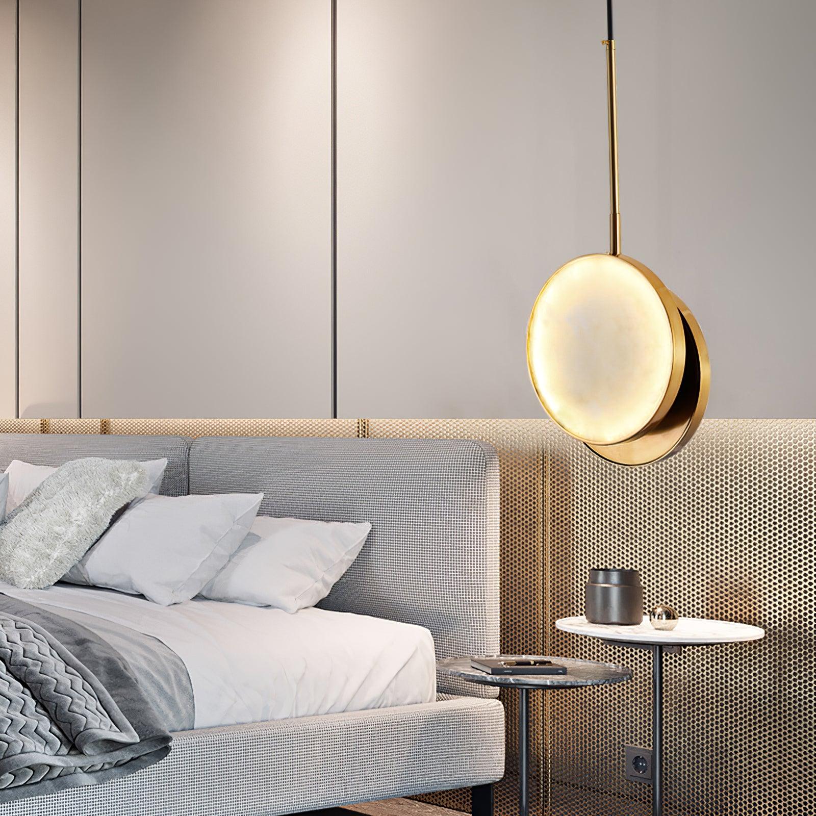 Synoryra Dual Disc Alabaster Pendant Light - Letslighting