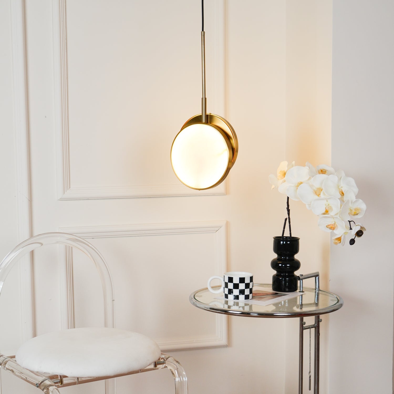 Synoryra Dual Disc Alabaster Pendant Light - Letslighting