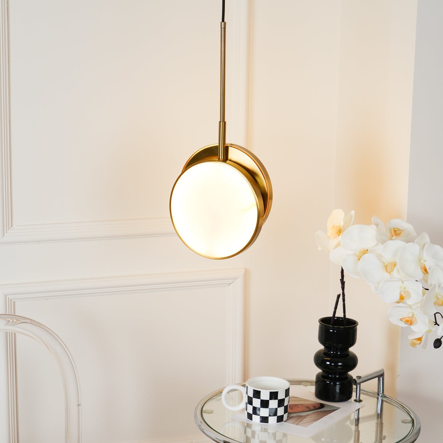 Synoryra Dual Disc Alabaster Pendant Light - Letslighting