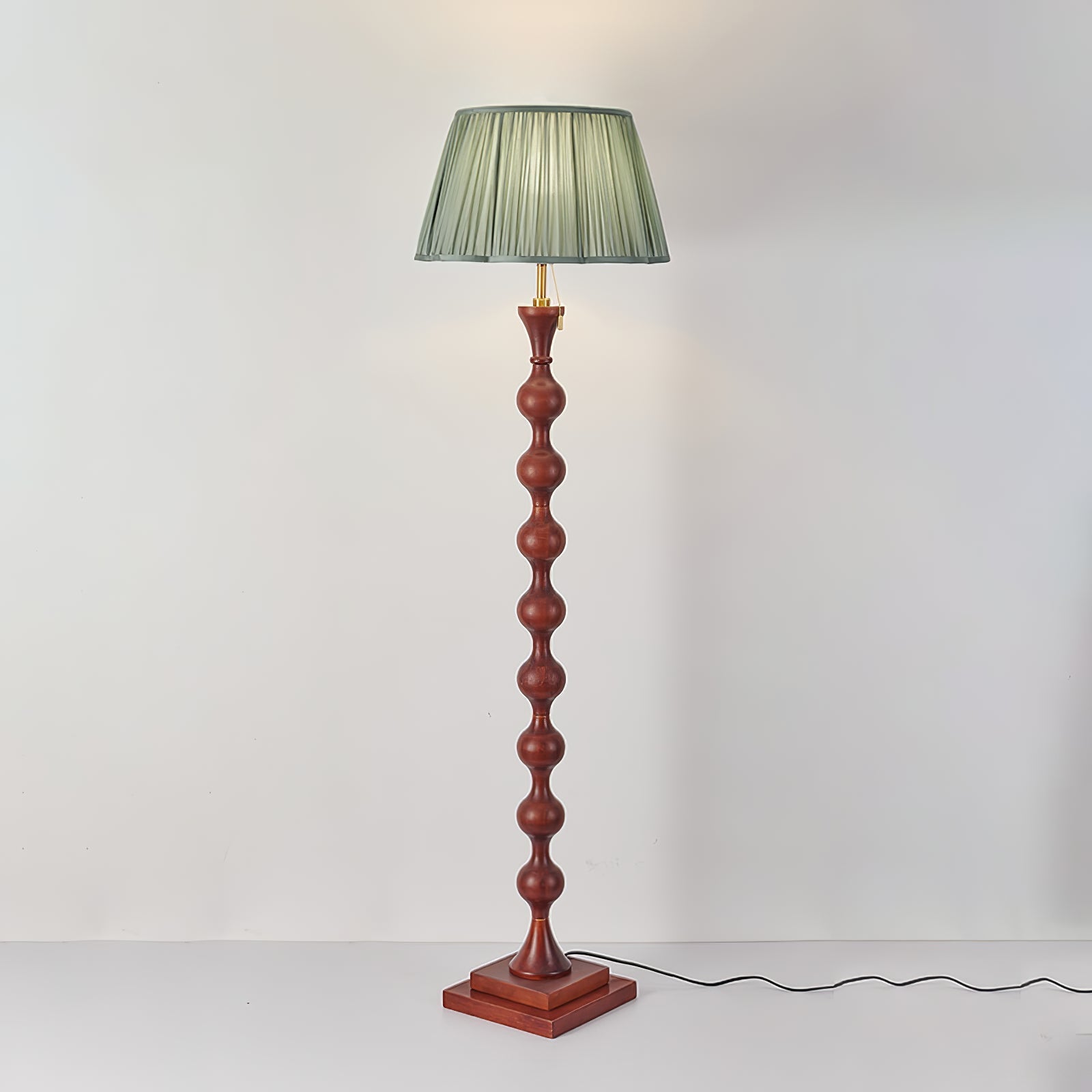 Celon Wood Fabric Vintage Floor Lamp - Letslighting