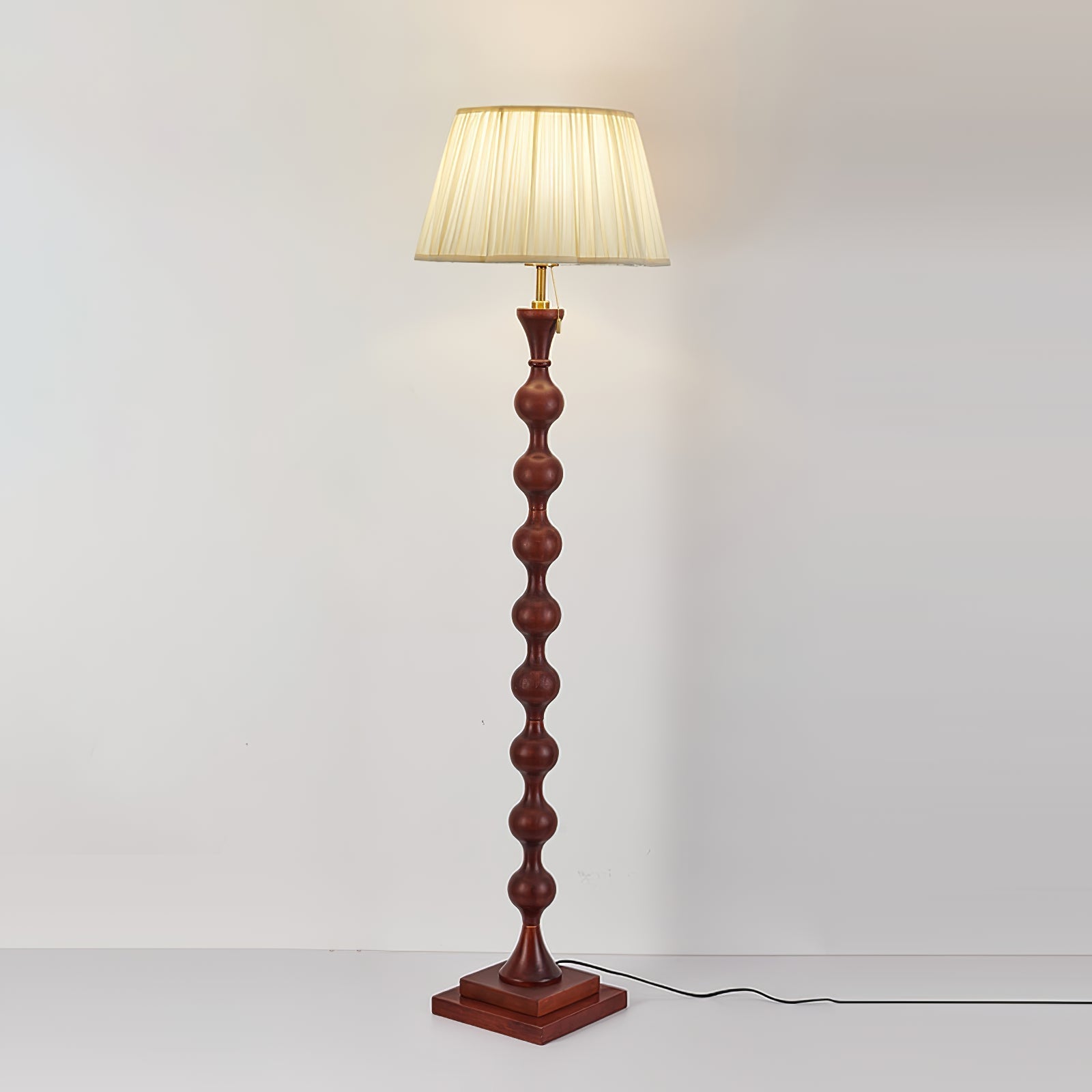Celon Wood Fabric Vintage Floor Lamp - Letslighting