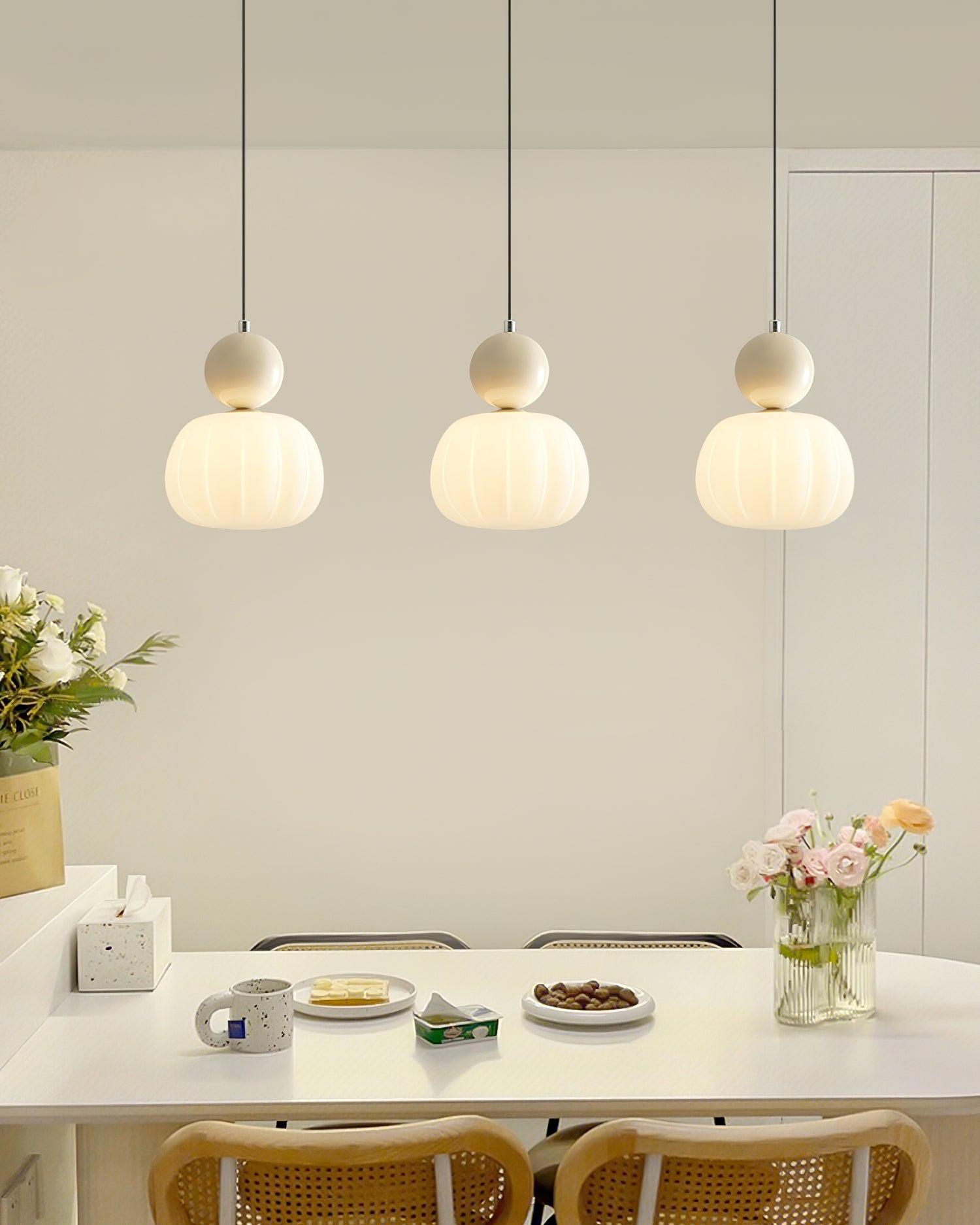 Valentina Modern LED Pendant Light Chrome Dining Room/Bedroom - Letslighting