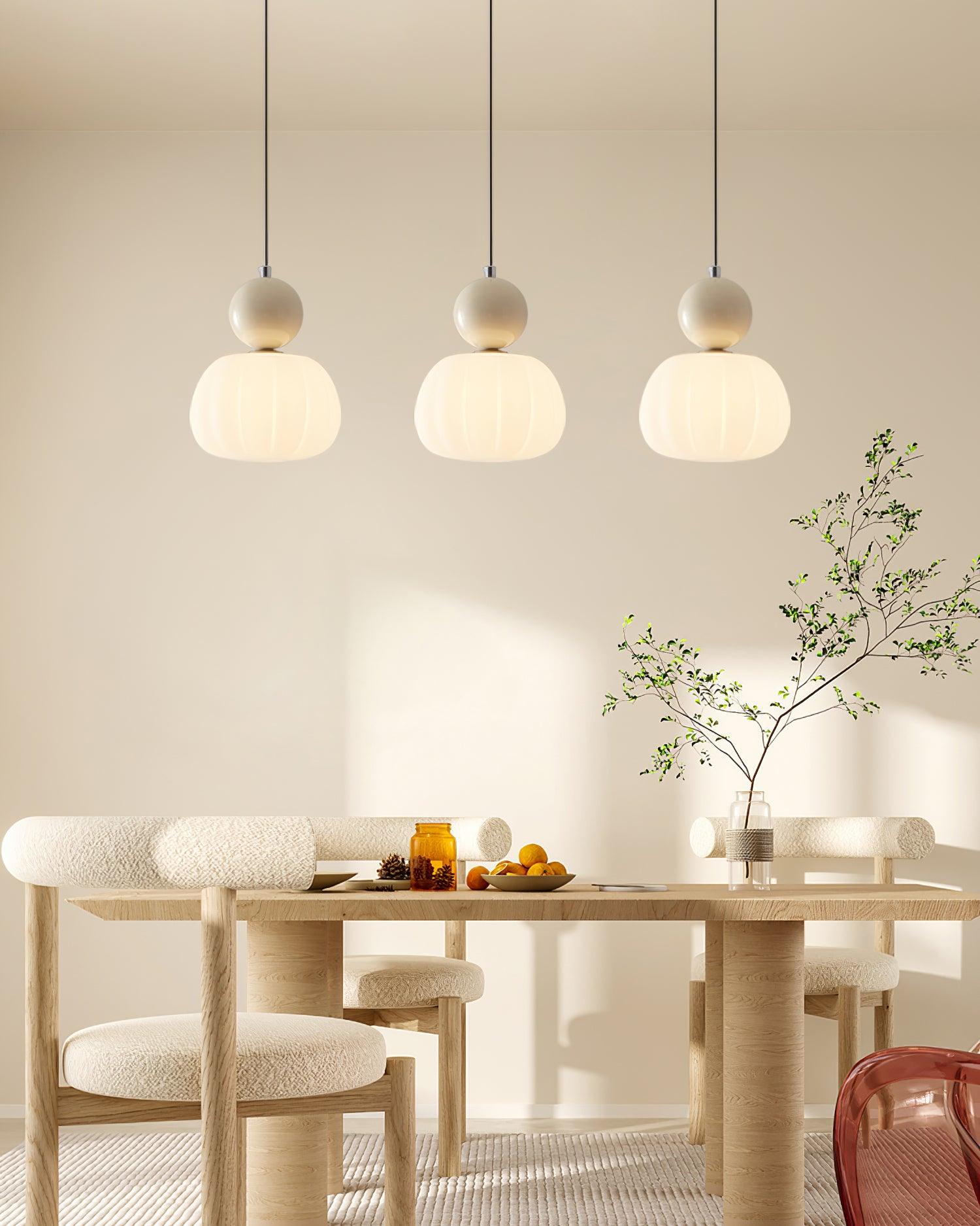 Valentina Modern LED Pendant Light Chrome Dining Room/Bedroom - Letslighting