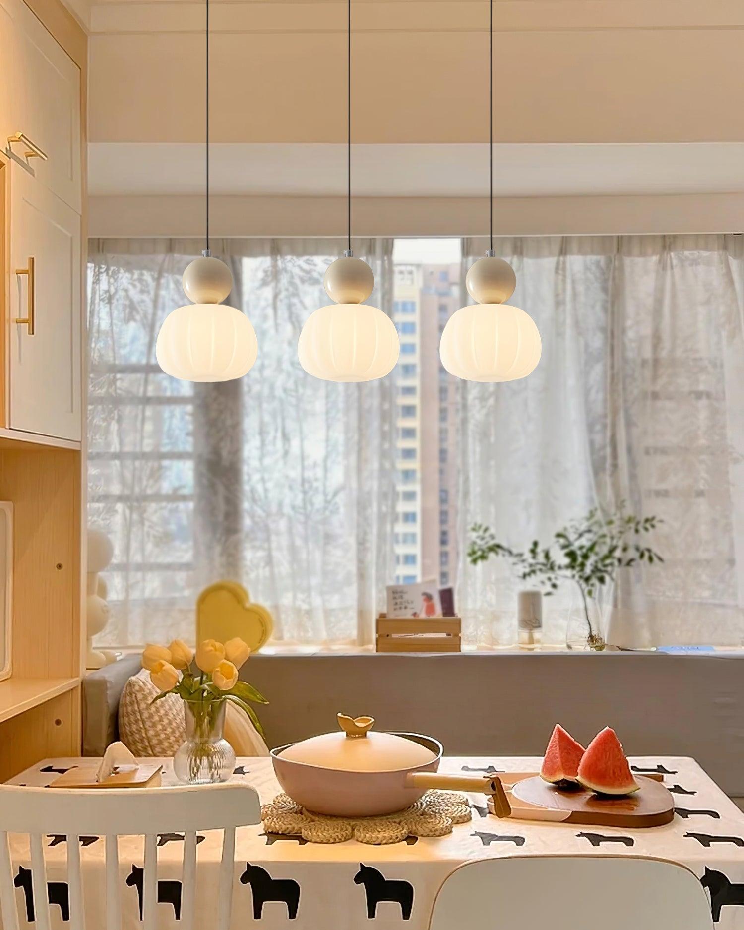 Valentina Modern LED Pendant Light Chrome Dining Room/Bedroom - Letslighting
