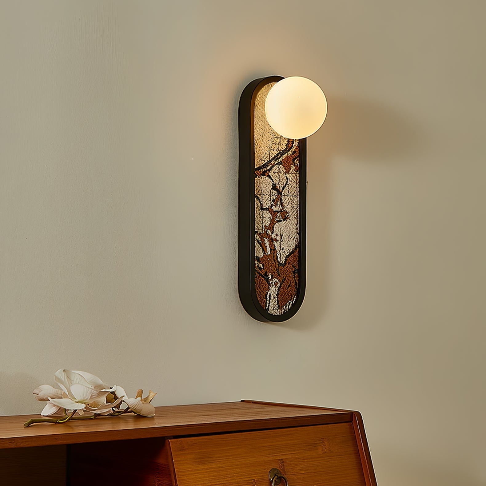 Uzorus Premium Nordic Art Fabric Wall Light - Letslighting