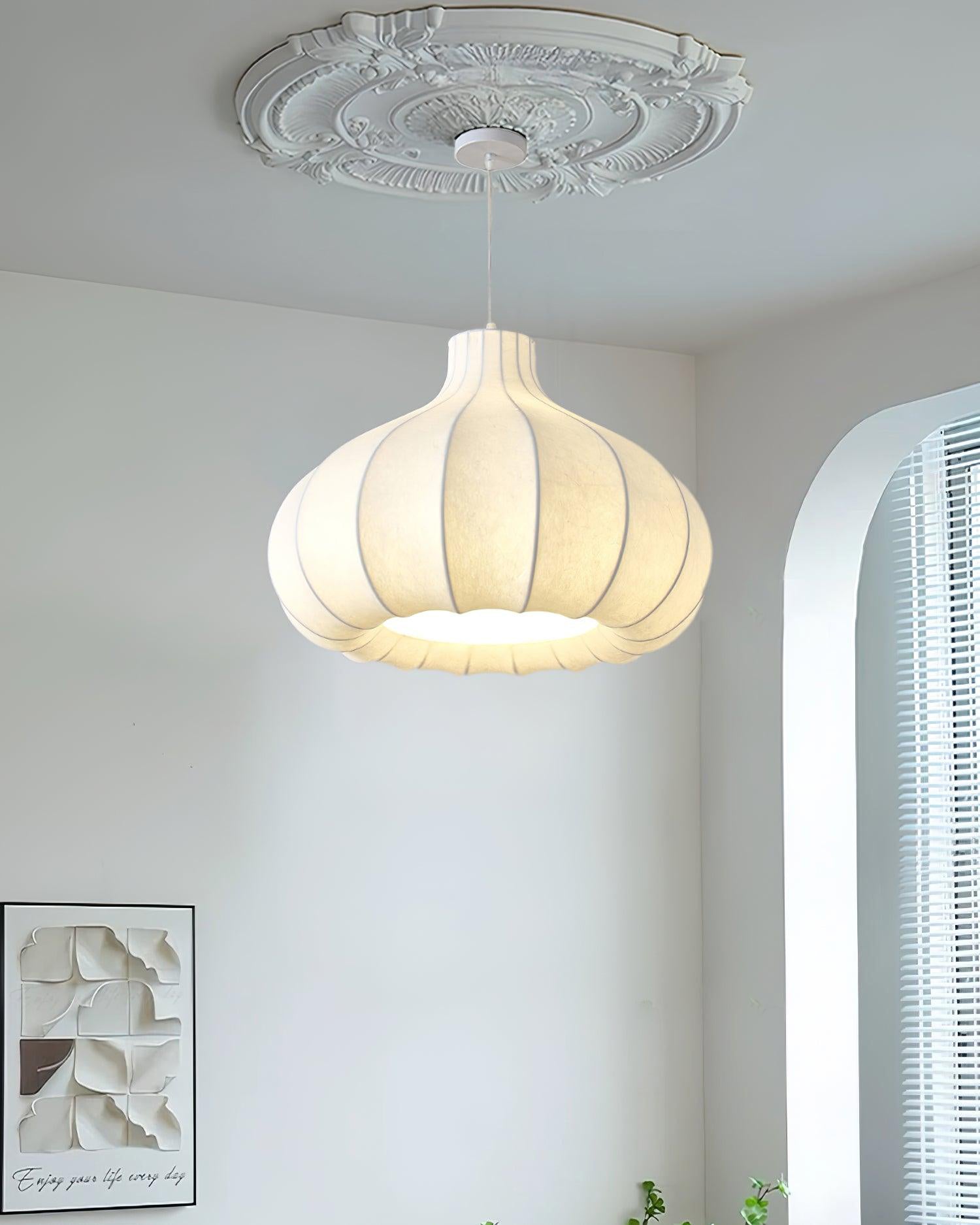 Zinnia Vintage Fabric Pendant Light - Letslighting
