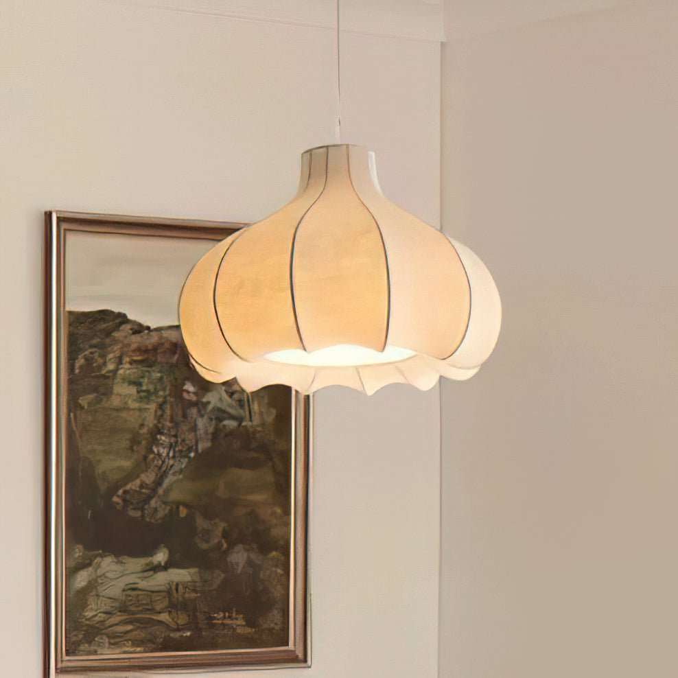 Zinnia Vintage Fabric Pendant Light - Letslighting