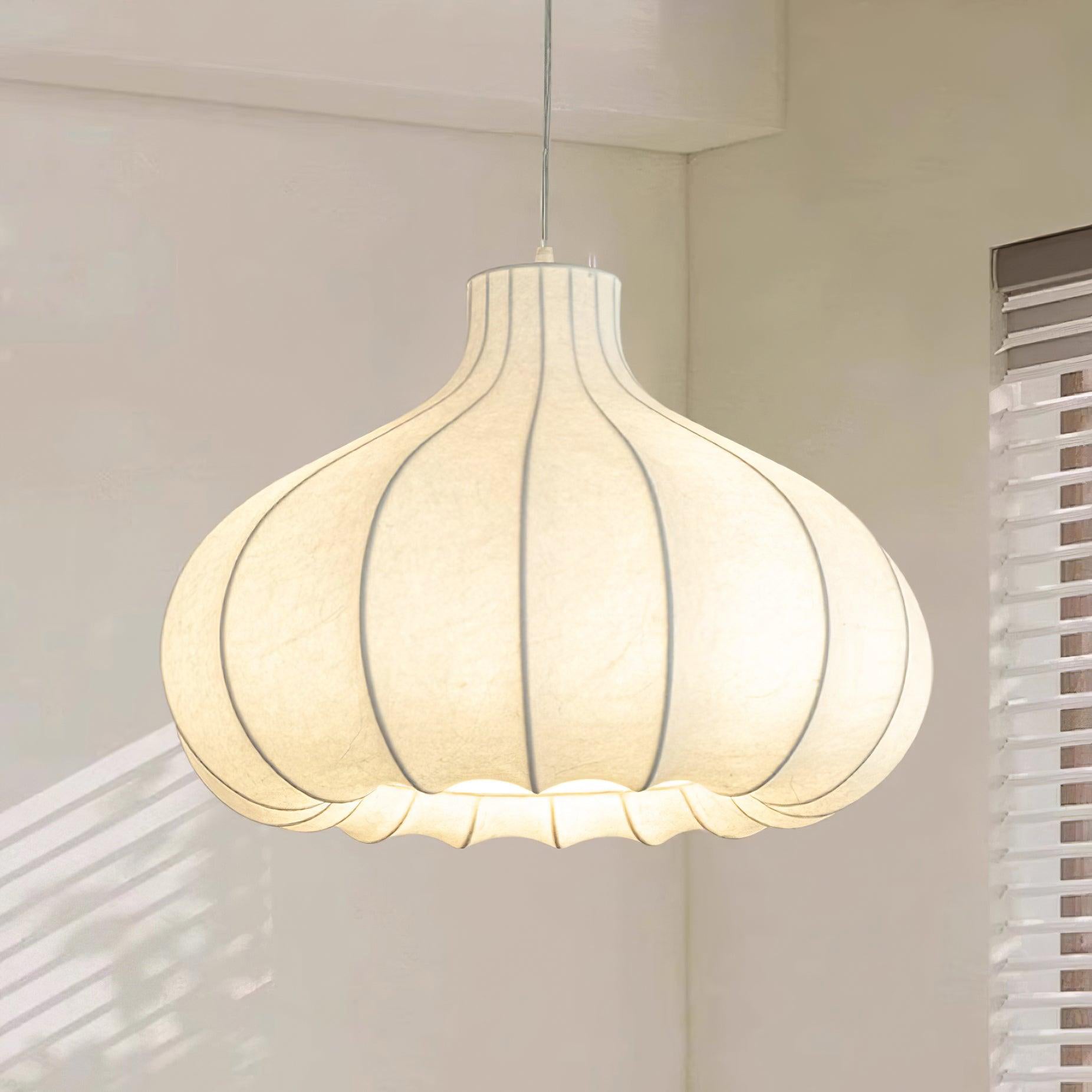 Zinnia Vintage Fabric Pendant Light - Letslighting