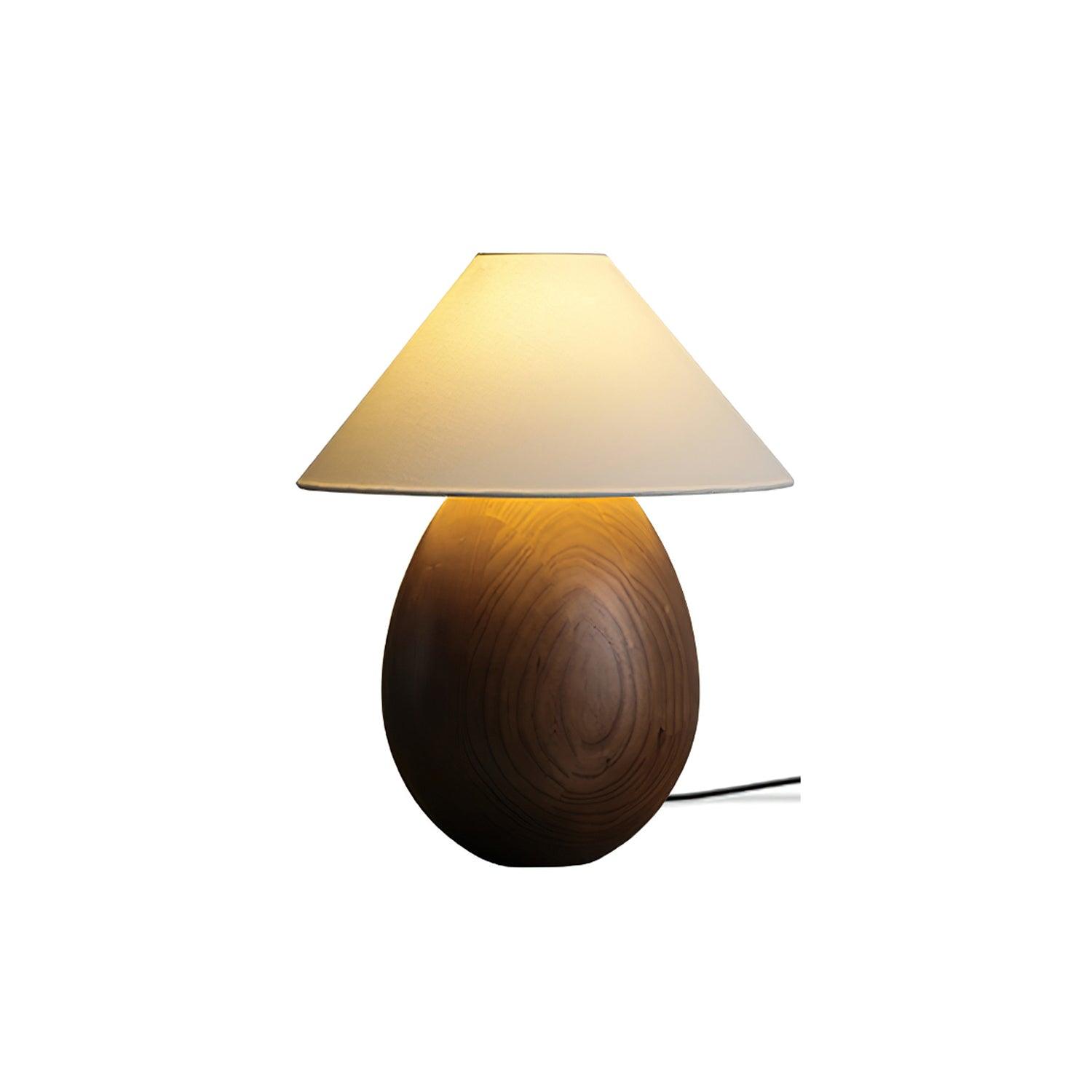 Orbace Wood Natural Table Lamp - Letslighting