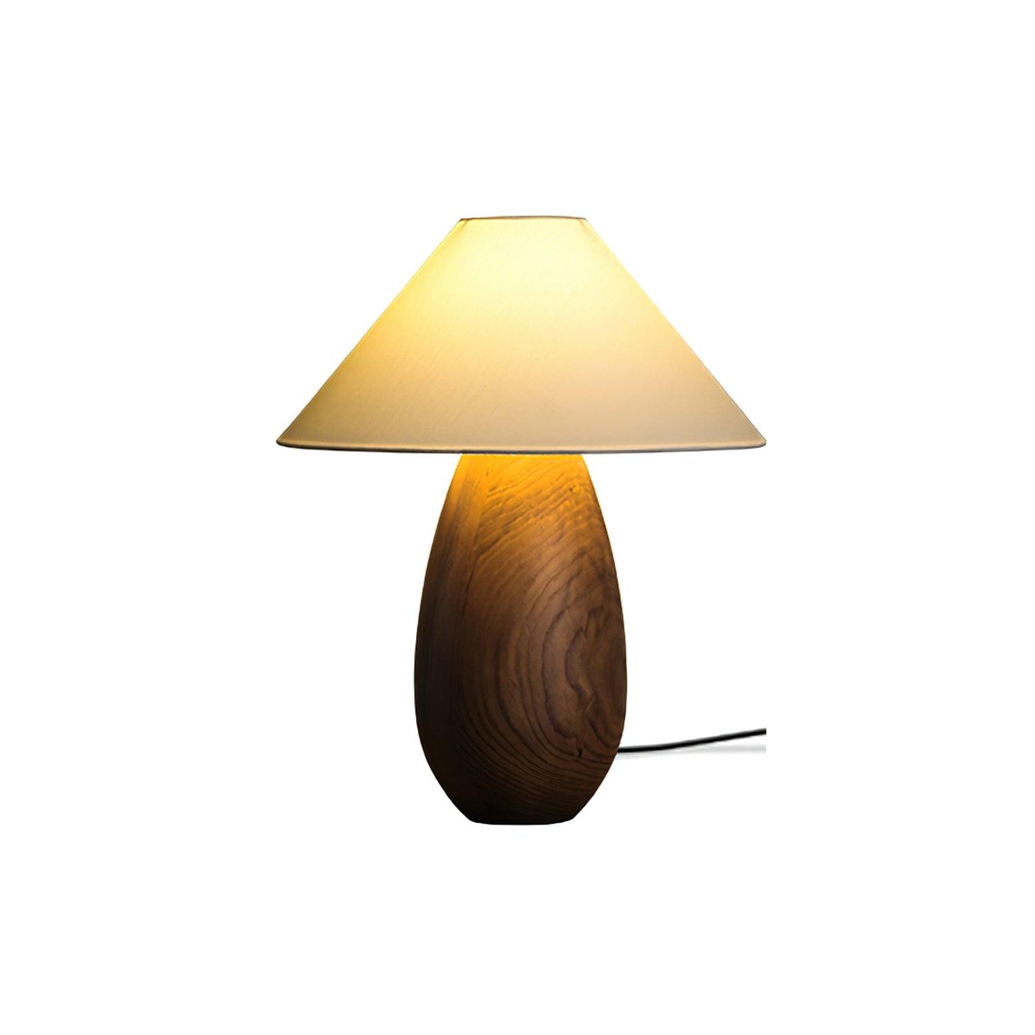 Orbace Wood Natural Table Lamp - Letslighting