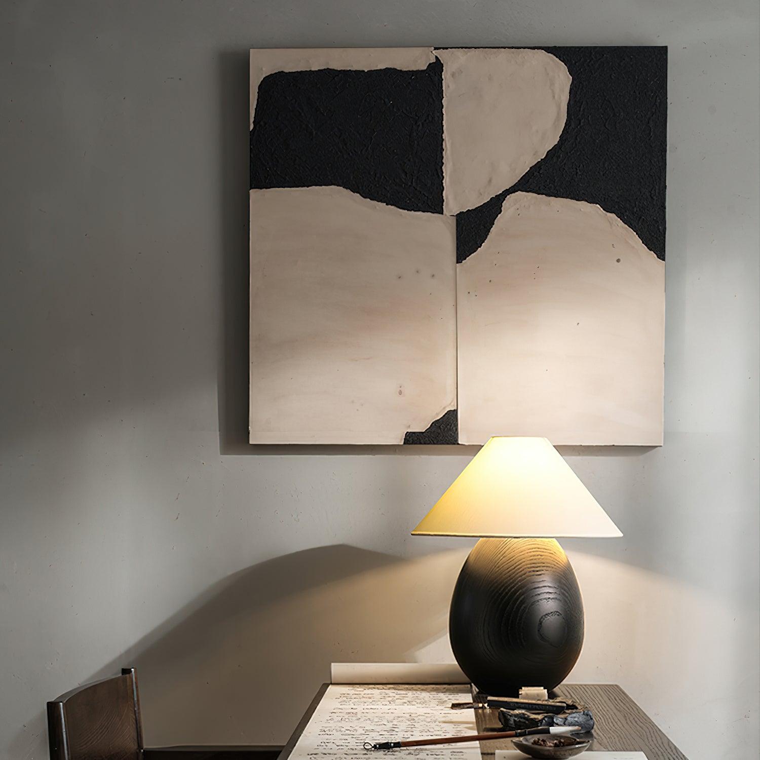 Orbace Wood Natural Table Lamp - Letslighting