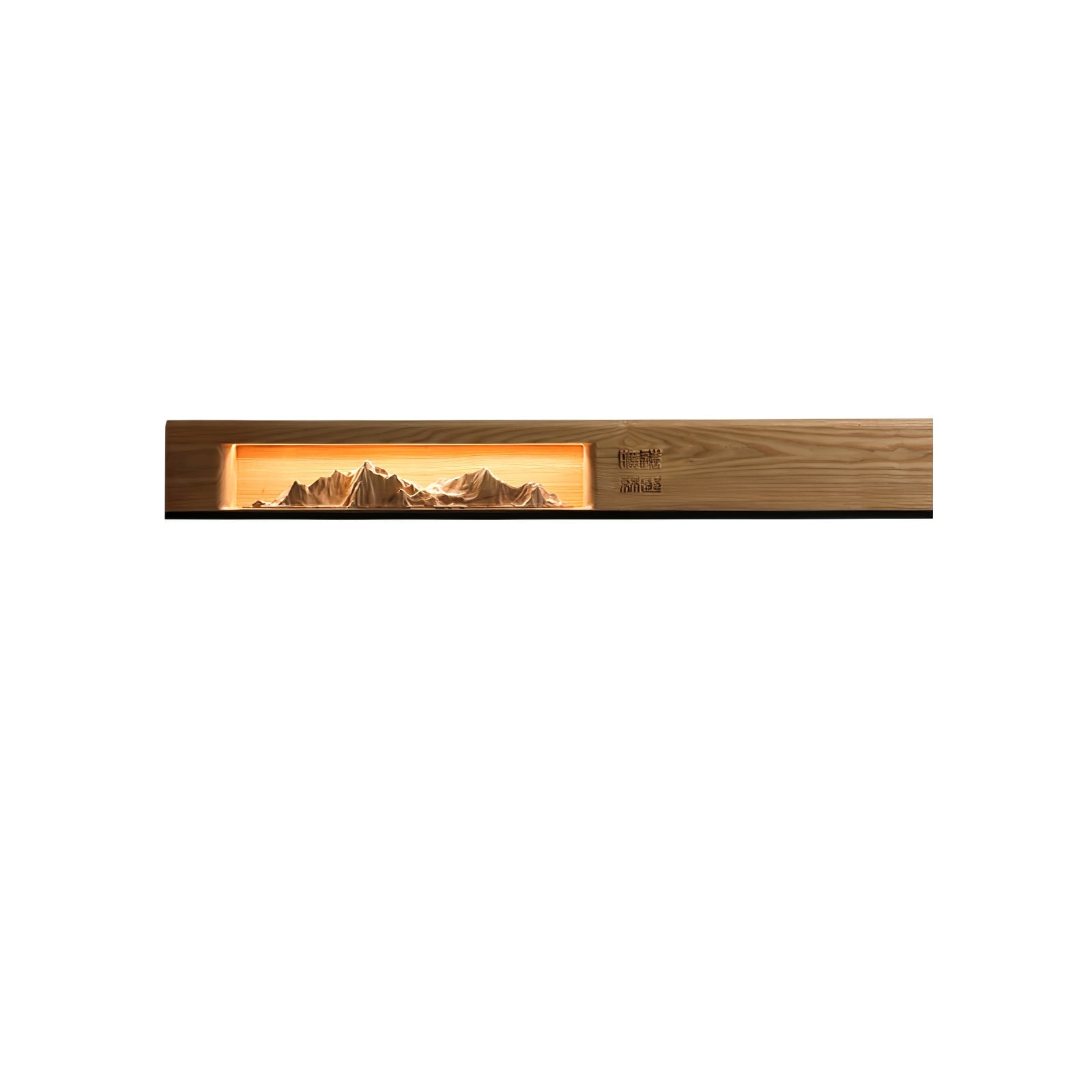 Mountain Modern Acrylic & Wood Wall Light
