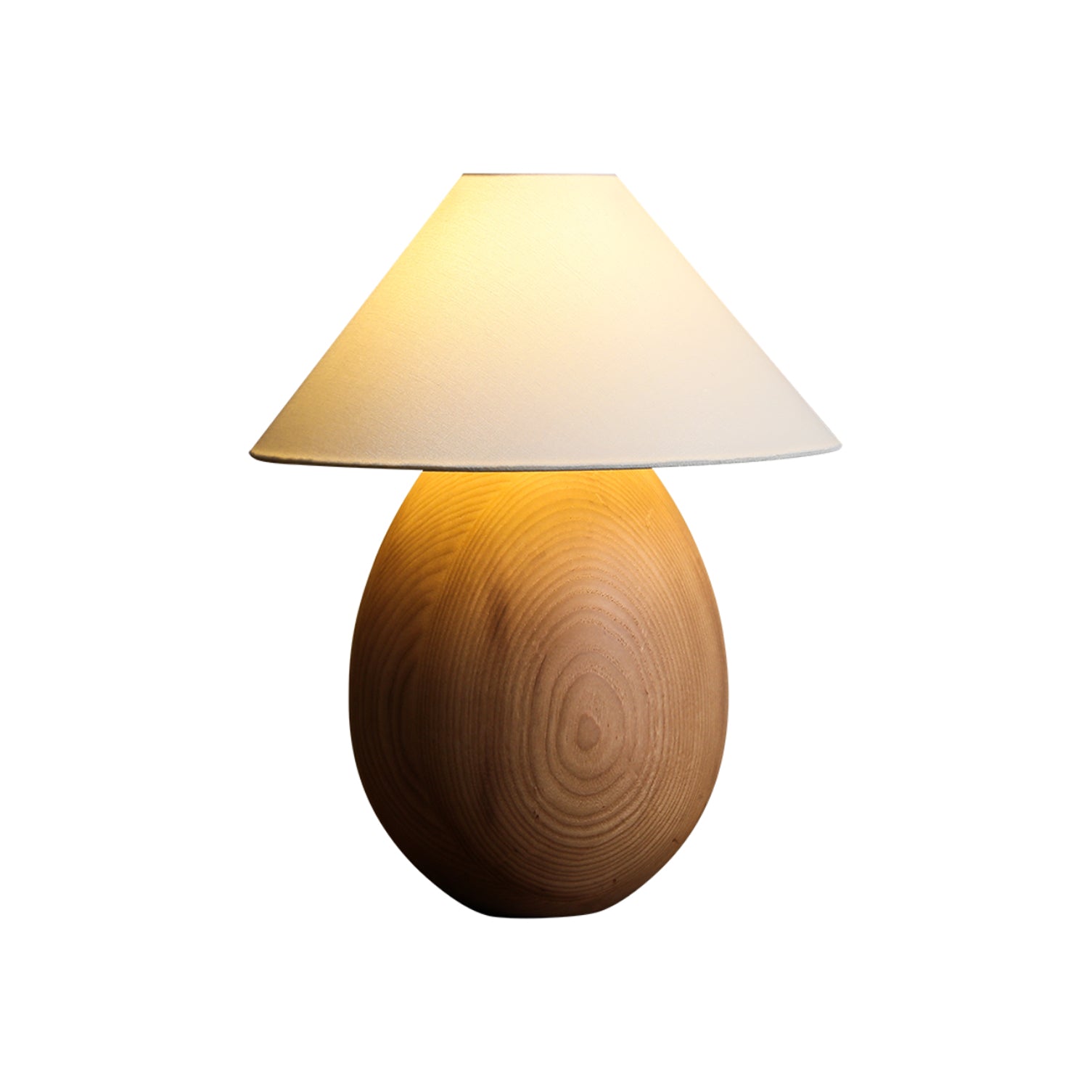Orbace Wood Natural Table Lamp - Letslighting
