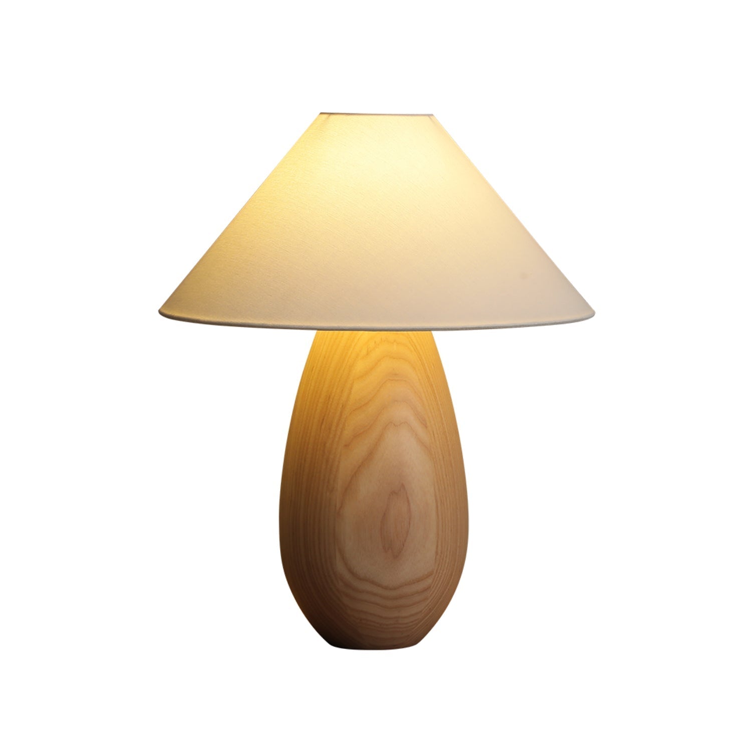 Orbace Wood Natural Table Lamp - Letslighting